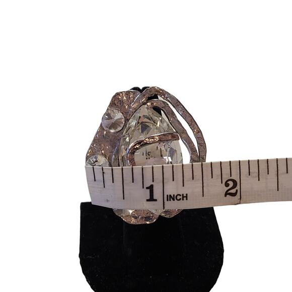 Abstract style Statement Ring, Adjustable - Picture 2 of 6